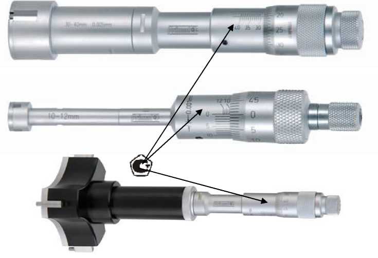 Нутромер трехточечный микрометрический