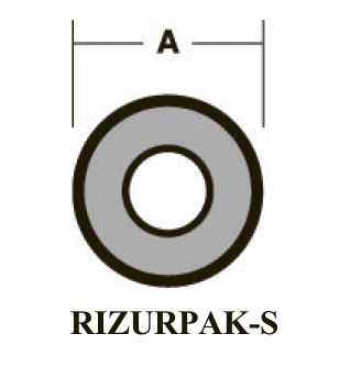 Одна утепленная трубка, стойкая к воздействию климатических факторов RIZURPAK-S