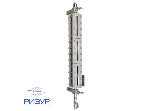 Байпасный указатель уровня со смотровым стеклом РИЗУР-НБК-ГЛАСС-П
