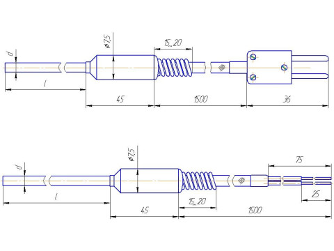 Преобразователи термоэлектрические ТХА, ТХК, ТЖК