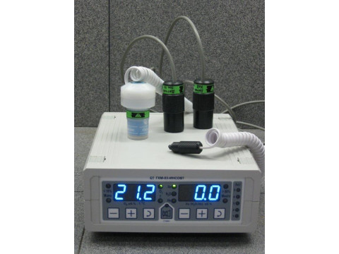 Газоанализаторы автоматического непрерывного измерения концентраций кислорода, наркотического газа и температуры во вдыхаемых газовых смесях из дыхательных контуров аппаратов ИН и концентраций кислорода из контуров аппаратов ИВЛ ГКМ-03-ИНСОВТ