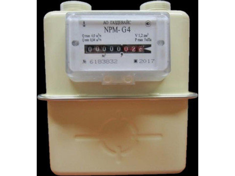 Счетчики газа объемные диафрагменные NPM (G1,6; G2,5; G4)