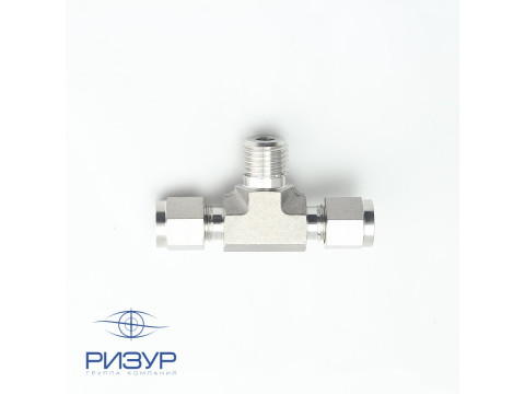 Тройник с центральным отводом с наружной резьбой RizurLok-T-O-Pm-O