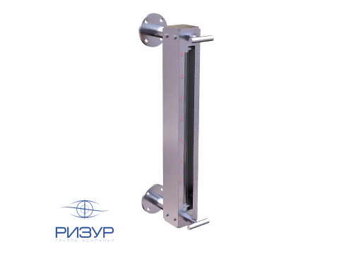 Байпасный указатель уровня со смотровым стеклом РИЗУР-НБК-ГЛАСС-К