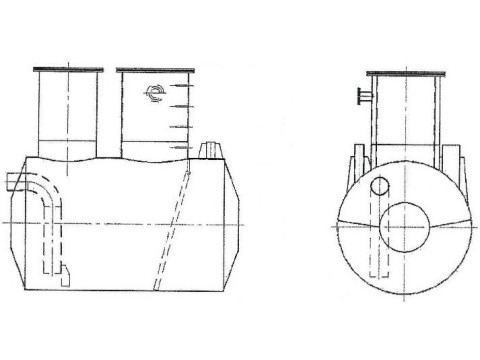 Резервуар стальной горизонтальный цилиндрический РГС-5