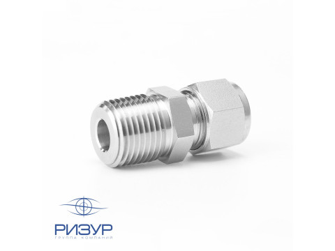 Фитинг прямой с наружной резьбой RizurLok-P-OPm