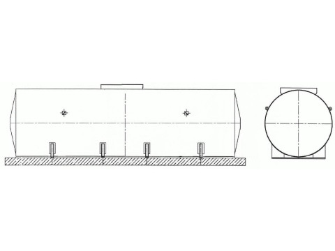 Резервуары стальные горизонтальные цилиндрические РГСД-50