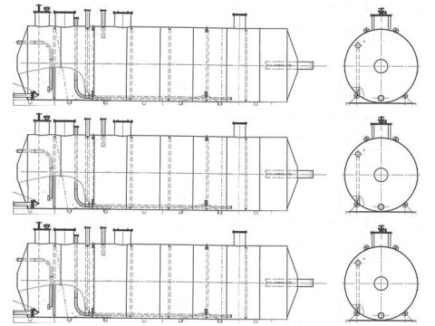Резервуар стальной горизонтальный цилиндрический РГС-100