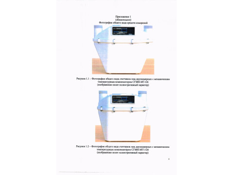 Счетчики газа двухкамерные с механическим температурным компенсатором СГМН-МТ