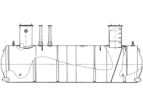 Резервуары стальные горизонтальные цилиндрические ЕП-12,5, ЕП-40
