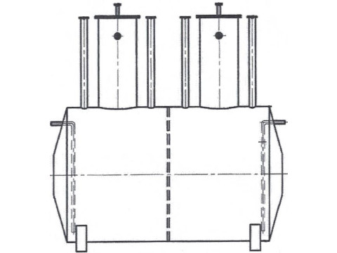 Резервуар горизонтальный стальной цилиндрический ЕП-10