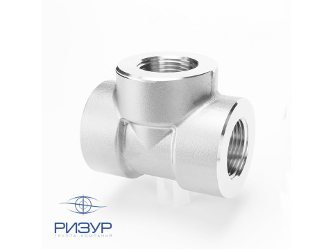 Тройник с внутренней резьбой RizurLok-T-Pf-Pf-Pf