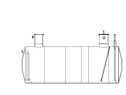 Резервуар стальной горизонтальный цилиндрический ЕП-25