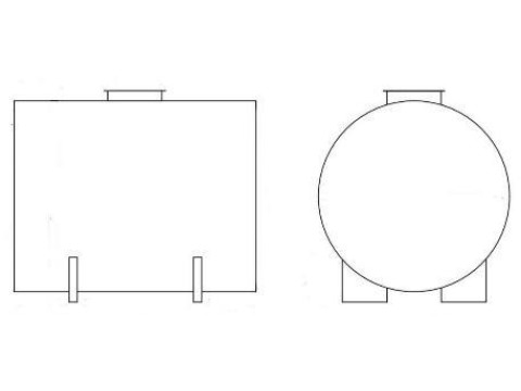 Резервуары стальные горизонтальные цилиндрические Р-9