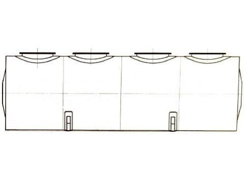 Резервуар горизонтальный стальной цилиндрический РГСД-20-2