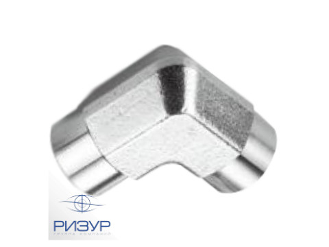 Фитинг угловой с внутренними резьбами RizurLok-U-Pf-Pf