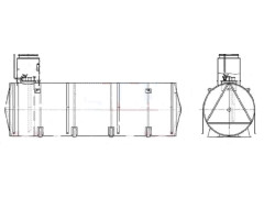 Резервуары горизонтальные стальные цилиндрические РГСД-50