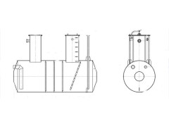 Резервуар стальной горизонтальный цилиндрический РГС-10