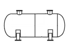 Резервуар стальной горизонтальный цилиндрический РГС-10(5+5)