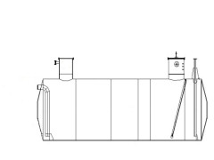 Резервуар стальной горизонтальный цилиндрический ЕП-25