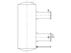 Резервуар стальной горизонтальный цилиндрический ЕП-16-2000-1600-2-Н-УХЛ1