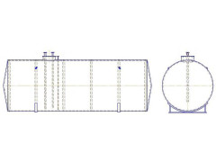 Резервуары стальные горизонтальные цилиндрические РГС