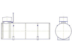 Резервуары стальные горизонтальные цилиндрические РГС-25
