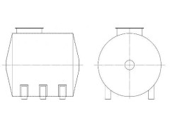 Резервуары стальные горизонтальные цилиндрические РГСп-4