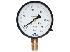 Манометры, вакуумметры, мановакуумметры показывающие с трубкой Бурдона Р