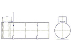Резервуары стальные горизонтальные цилиндрические РГС