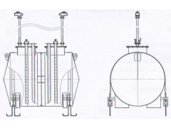 Резервуар  горизонтальный  стальной  подземный РГСп.5  (2,5+2,5)