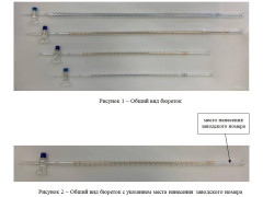 Бюретки типа I 1-го класса точности 