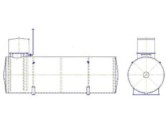 Резервуары стальные горизонтальные цилиндрические РГС