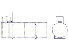Резервуары стальные горизонтальные цилиндрические РГС-50