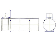 Резервуары стальные горизонтальные цилиндрические РГС