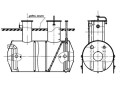Резервуар горизонтальный стальной цилиндрический РГС-40 (Фото 2)
