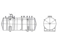Резервуары стальные горизонтальные цилиндрические РГС-25, РГС-75 (Фото 1)