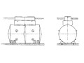 Резервуары стальные горизонтальные цилиндрические РГС-20, РГС-50 (Фото 1)