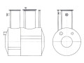 Резервуар стальной горизонтальный цилиндрический ЕП-8-2000-1300 (Фото 2)